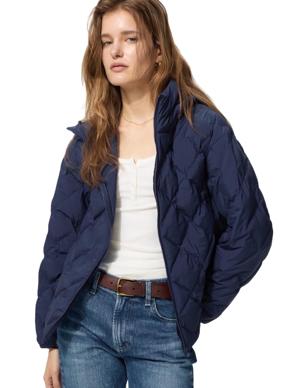 Uniqlo PUFFTECH Parka in navy color